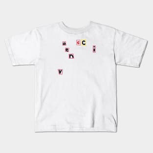 Typography says Vaccine Kids T-Shirt